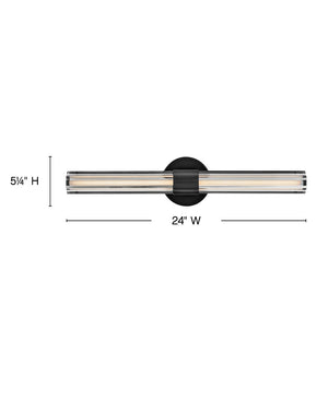 Maelstrom 24" Medium LED Vanity, Black