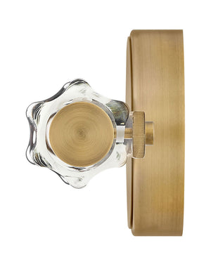 Maelstrom 24" Medium LED Vanity, Lacquered Brass