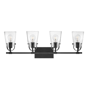 Asterism 32" Four Lights Large Vanity, Black