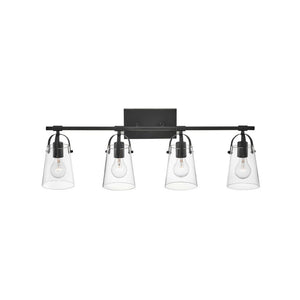 Asterism 32" Four Lights Large Vanity, Black