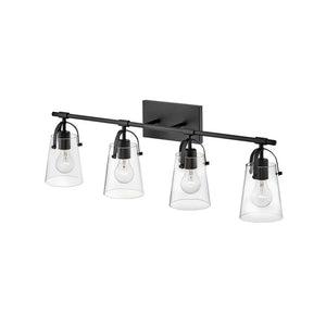 Asterism 32" Four Lights Large Vanity, Black
