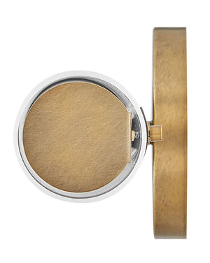 Canopy 5" Large LED Vanity, Textured Heritage Brass