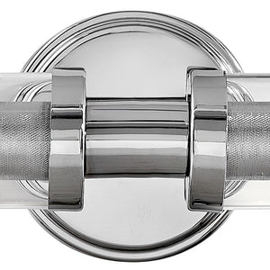 Halo 25" Two Lights Large Vanity, Chrome