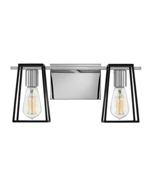Echo 16" Two Lights Small Vanity, Chrome