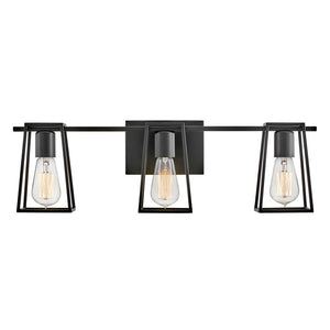 Echo 24" Three Lights Medium Vanity, Black