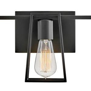 Echo 24" Three Lights Medium Vanity, Black