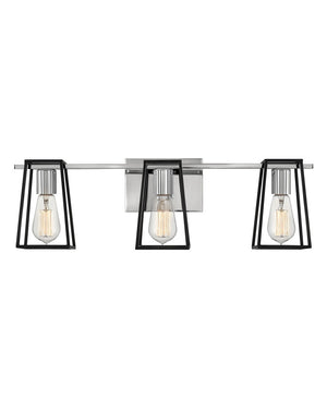 Echo 24" Three Lights Medium Vanity, Chrome