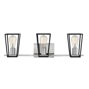 Echo 24" Three Lights Medium Vanity, Chrome