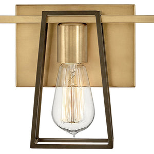 Echo 24" Three Lights Medium Vanity, Heritage Brass