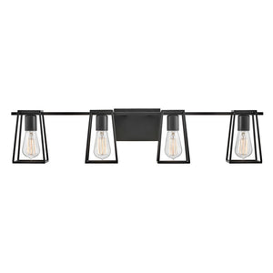 Echo 33" Four Lights Large Vanity, Black
