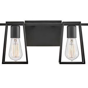 Echo 33" Four Lights Large Vanity, Black