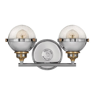 Marquis 16" Two Lights Small Vanity, Polished Nickel