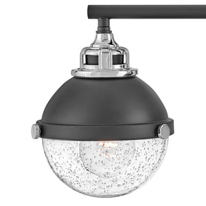 Marquis 32" Four Lights Large Vanity, Black / Chrome Accents