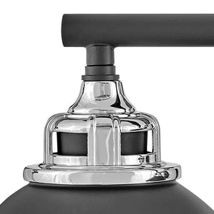 Marquis 32" Four Lights Large Vanity, Black / Chrome Accents