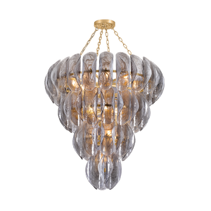 Atelis 44" Eighteen Lights Chandelier, Vintage Gold Leaf