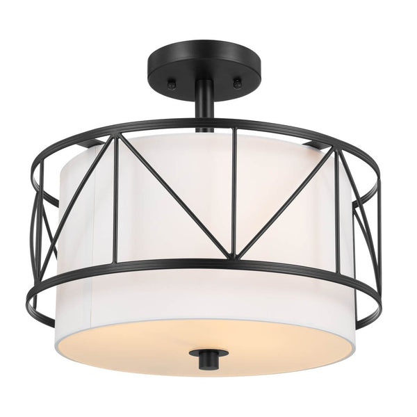 Novak 14" Three Lights Pendant, Black