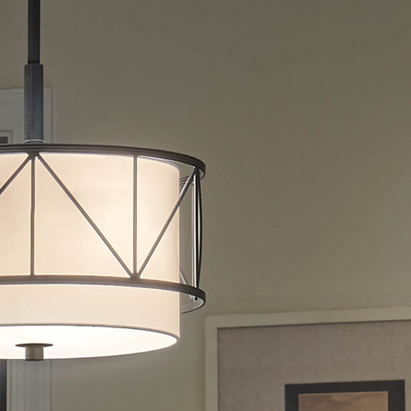 Novak 14" Three Lights Pendant, Black