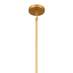 Novak 14" Three Lights Pendant, Classic Gold