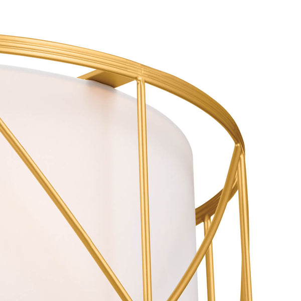 Novak 14" Three Lights Pendant, Classic Gold