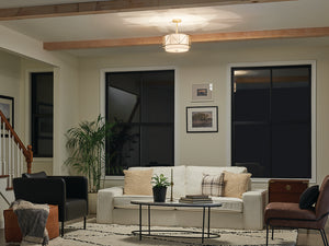 Novak 14" Three Lights Pendant, Classic Gold