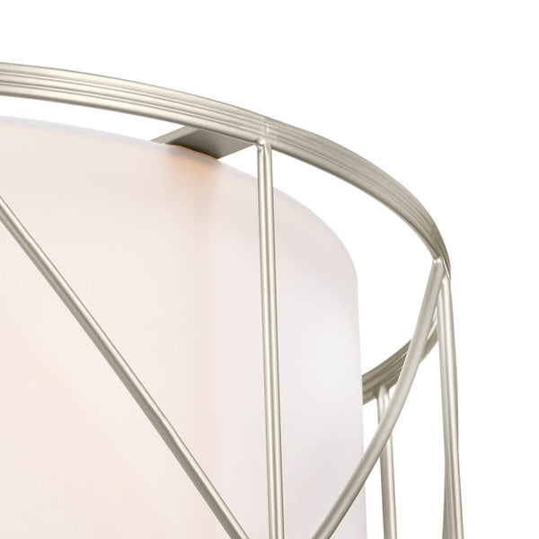 Novak 14" Three Lights Pendant, Satin Nickel