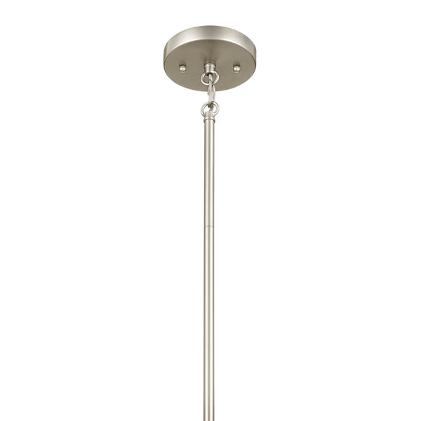 Novak 14" Three Lights Pendant, Satin Nickel