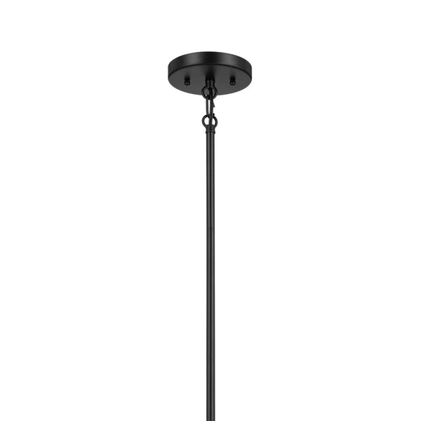 Novak 18" Three Lights Pendant, Black