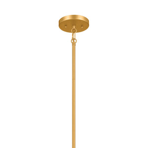 Novak 18" Three Lights Pendant, Classic Gold