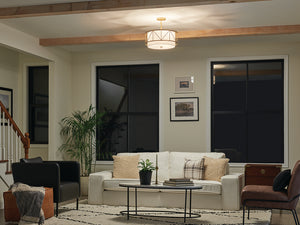 Novak 18" Three Lights Pendant, Classic Gold