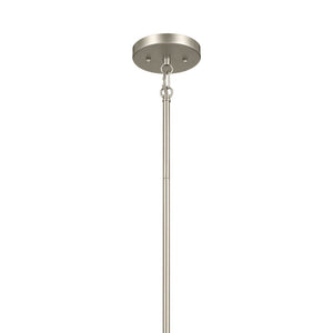 Novak 18" Three Lights Pendant, Satin Nickel