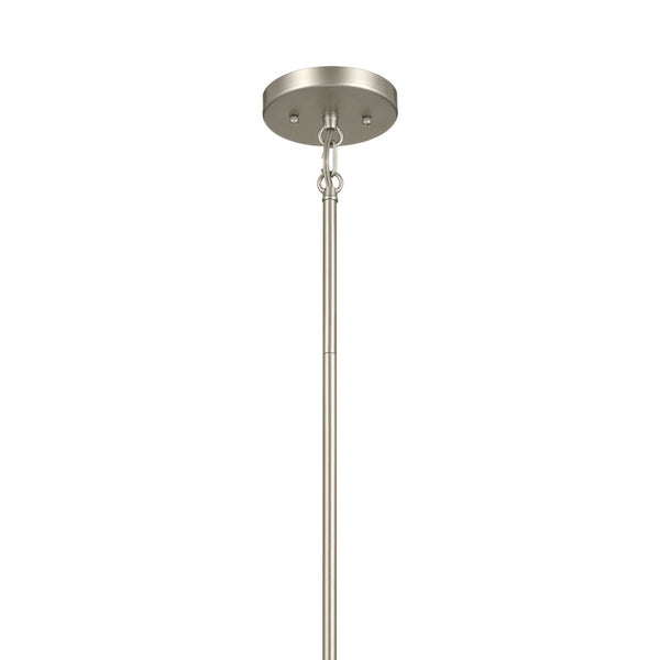 Novak 18" Three Lights Pendant, Satin Nickel