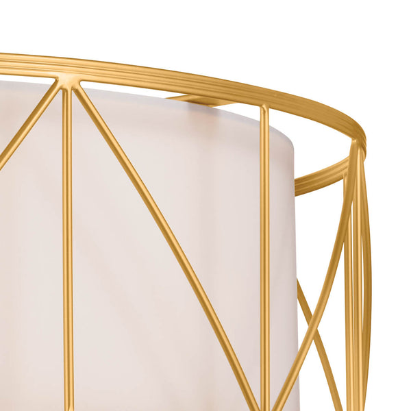 Novak 24" Four Lights Semi Flush, Classic Gold