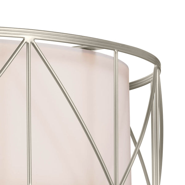 Novak 24" Four Lights Semi Flush, Satin Nickel