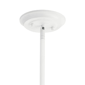 Cade 10" One Light Pendant, White