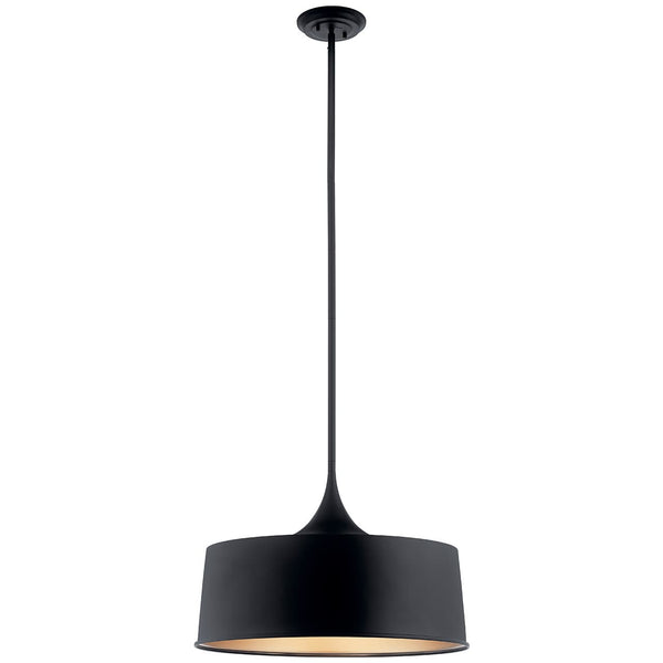 Cade 23" One Light Pendant, Black