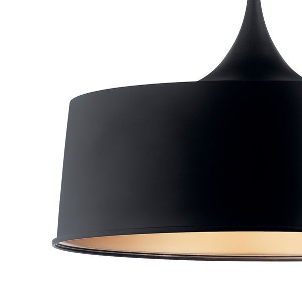 Cade 23" One Light Pendant, Black