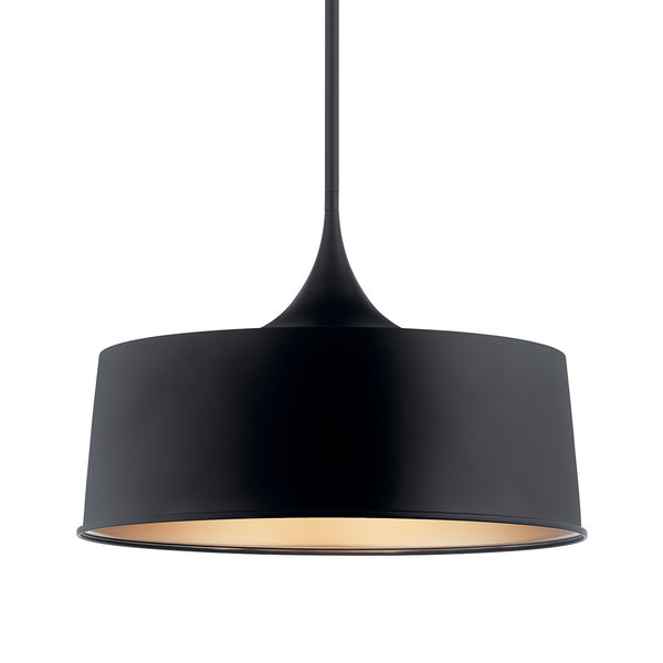 Cade 23" One Light Pendant, Black