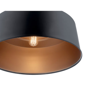 Cade 23" One Light Pendant, Black