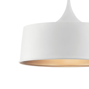 Cade 23" One Light Pendant, White