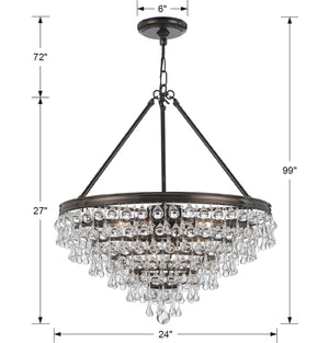 Bauble 25'' Eight Light Chandelier, Bronze - Alternate Product Image 3.jpg