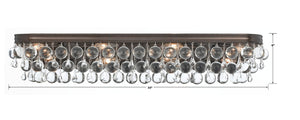 Bauble 33'' Eight Light Bathroom Vanity, Bronze - Alternate Product Image 1.jpg