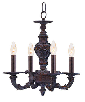 Maison Parisienne 13.5'' Four Light Mini Chandelier, Venetian Bronze - Main Product Image.jpg