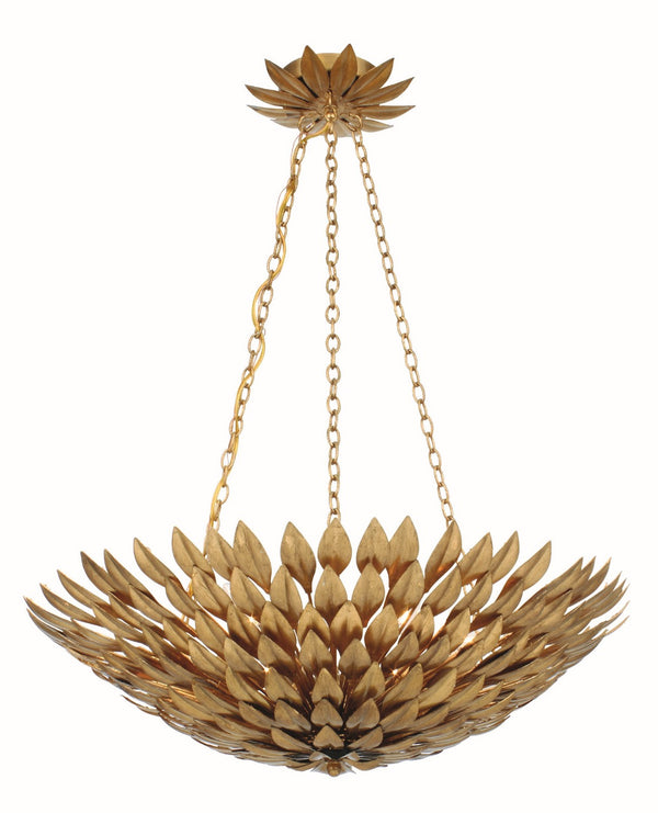 Laurel 24.5'' Six Light Chandelier, Antique Gold - Main Product Image.jpg