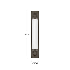 Baylor 30" Large LED Vanity, Black Oxide