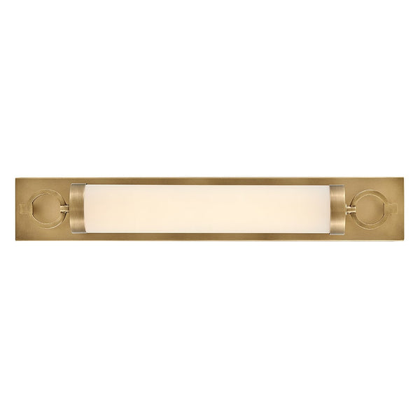 Baylor 30" Large LED Vanity, Heritage Brass