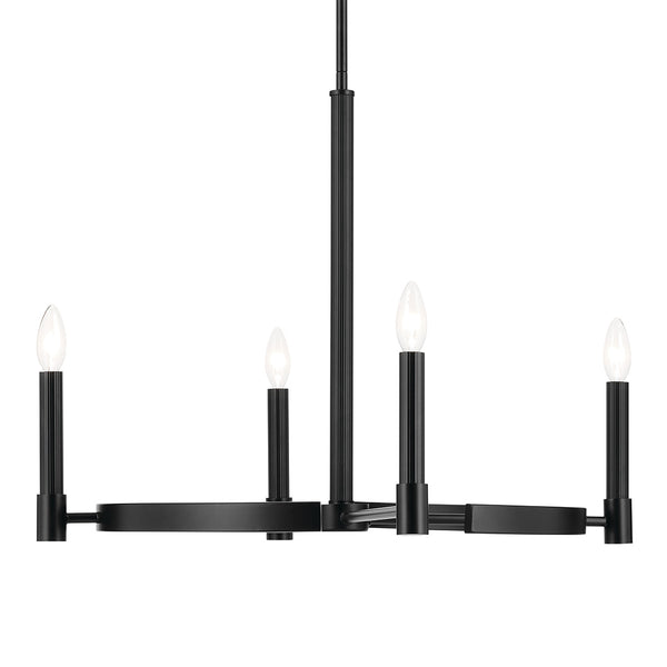 Durango 26" Four Lights Chandelier, Black