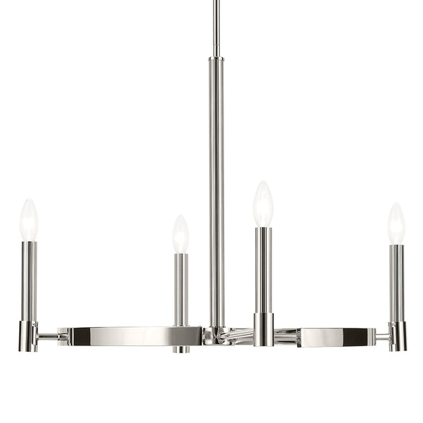 Durango 26" Four Lights Chandelier, Polished Nickel