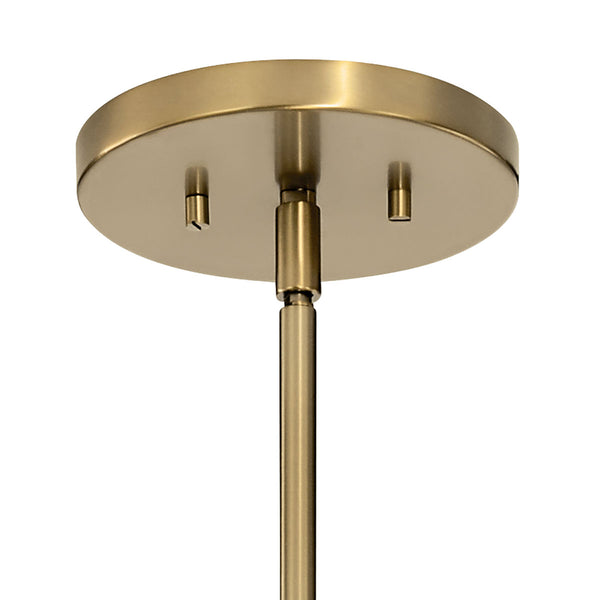 Durango 34" Six Lights Chandelier, Brushed Natural Brass