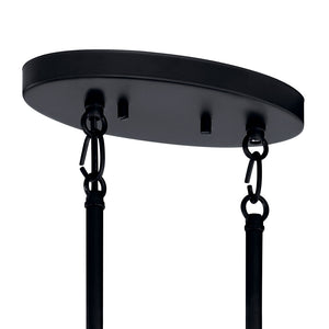 Durango 21" Eight Lights Chandelier, Black