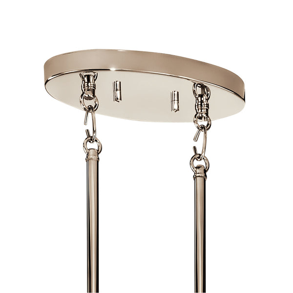 Durango 21" Eight Lights Chandelier, Polished Nickel